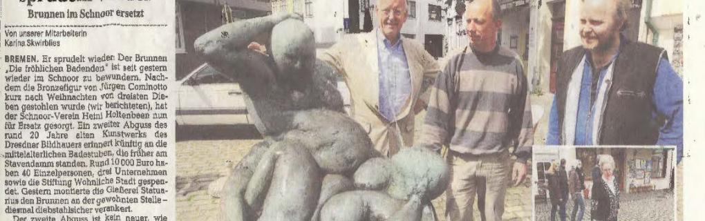 Brunnen aus Bronze im Schnoor - Jürgen Cominotto