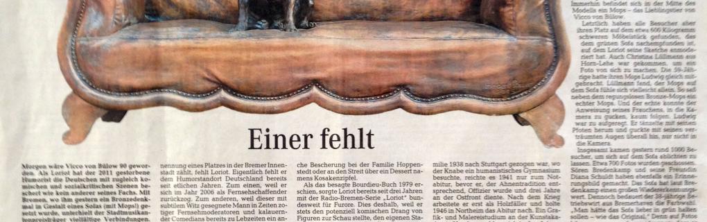 Pressebericht Einer fehl, Weser-Kurier