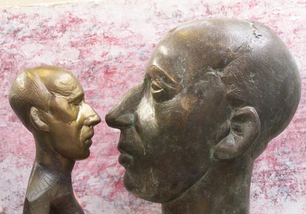 Vergrößerung einer Bronzeskulptur / Vergrößerungen und Verkleinerungen mittels Dreizirkel oder auch durch Lasern des Modells und Drucken im 3D Druckers